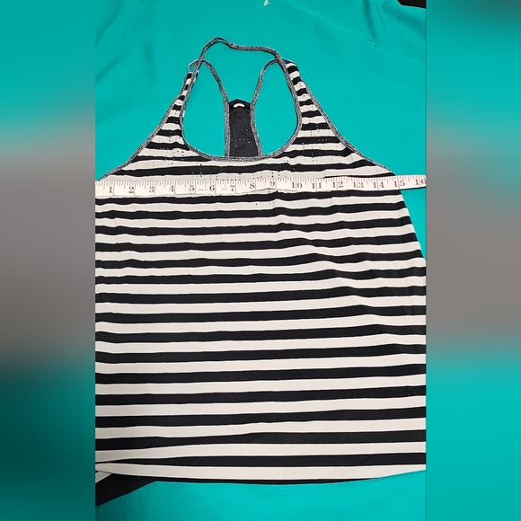 Lululemon Water Bound Singlet Apex Stripe Printed Black Dune - Picture 8 of 16